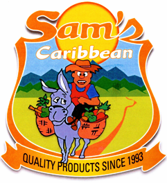 Sam's Caribbean Marketplace logo.  Caribbean food. Jamaican food.